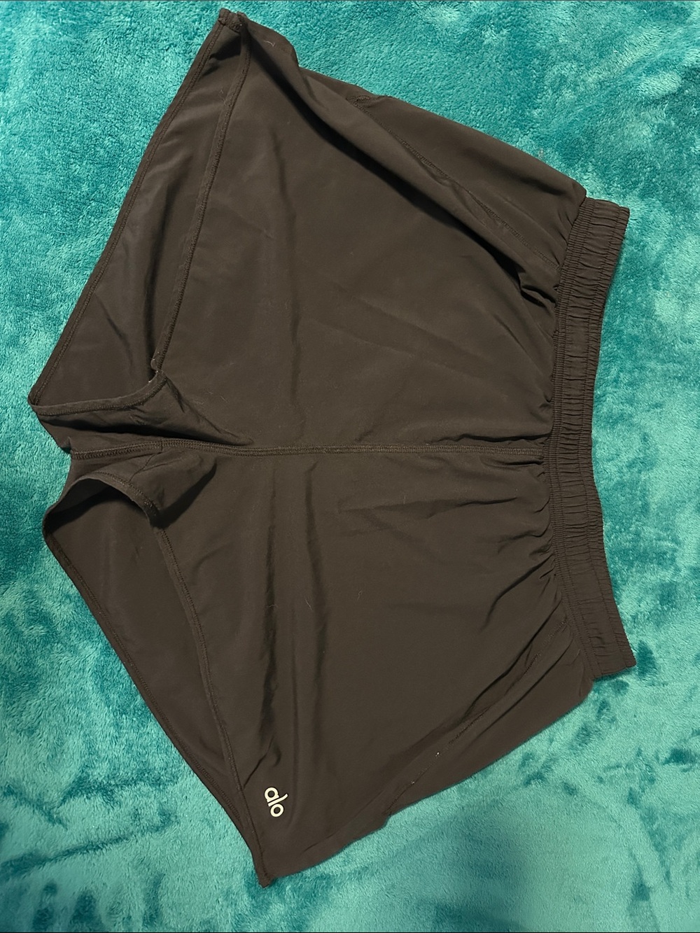 ALO Yoga Black Women's Athletic Running Shorts